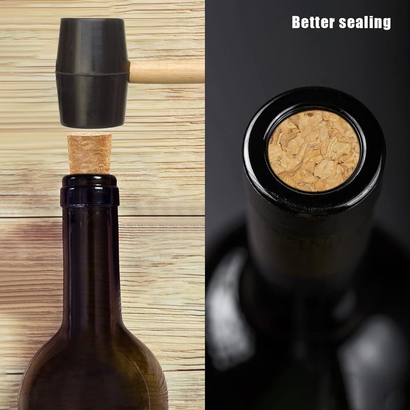 anGrace 100 Pack Corks for Crafts, Tapered Wine Bottle Cork Stoppers Replacement Corks for Wine Beer Bottle, Leakproof - Image 4